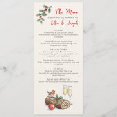 Menu de mariage de vacances de journal de Yule fan (Devant)