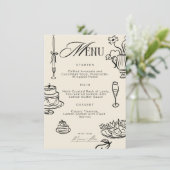 Menu de mariage décoratif – Célébration élégante b (Debout devant)