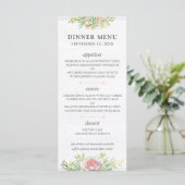 Menu de mariage désertique aux succulentes aquarel (Debout devant)