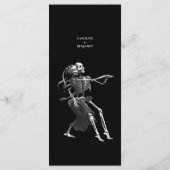 Menu de mariage d'Halloween élégant (Dos)