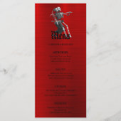 Menu de mariage d'Halloween élégant (Devant)
