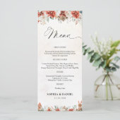 Menu de mariage d'hiver (Debout devant)