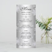 Menu de mariage d'hiver élégant (Debout devant)