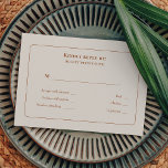 Menu de Mariage d'ivoire Boho Simple Choix RSVP<br><div class="desc">Ce Simple Boho Ivory Mariage Menu Choice RSVP design dispose d'une palette d'ivoire neutre sophistiquée, associée à de magnifiques mélanges et assortis d'options de terre cuite rouille, vert sauge et prune. L'élégance sobre de la typographie simple et des arches douces crée une esthétique apaisante et polie avec un style minimaliste...</div>