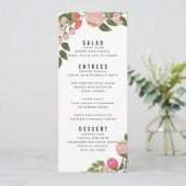 Menu de mariage du jardin bohème (Debout devant)
