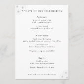 Menu de mariage Élégance Soft Bloom (Devant)