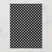 Menu de mariage élégant avec logo de balle de tenn (Dos)