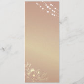 Menu de mariage élégant avec monogramme en bordeau (Dos)