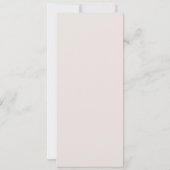 Menu de mariage élégant avec monogramme or blanc p (Dos)