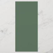 Menu de mariage élégant avec verdure d'eucalyptus (Dos)