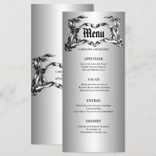 Menu de mariage élégant d'Halloween