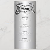 Menu de mariage élégant d'Halloween (Devant)