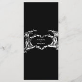 Menu de mariage élégant d'Halloween (Dos)