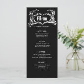 Menu de mariage élégant d'Halloween (Debout devant)