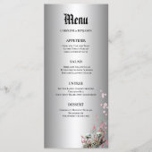 Menu de mariage élégant d'Halloween (Devant)