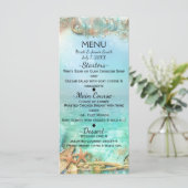 Menu de mariage élégant enchanté sous la mer (Debout devant)