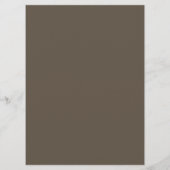 Menu de mariage élégant marron avec des bouleaux (Dos)