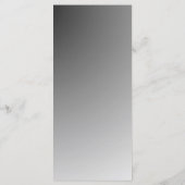 Menu de mariage élégant noir et blanc (Dos)