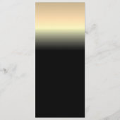 Menu de mariage élégant noir et or (Dos)