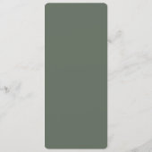 Menu de mariage élégant Taupe (Dos)