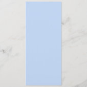 Menu de mariage Elegant Tourbillon Bleu Glacé (Dos)