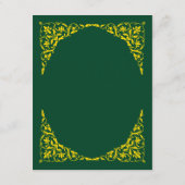 Menu de mariage Emerald Elegance (Dos)