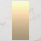 Menu de mariage en feuille d'or de luxe (Dos)