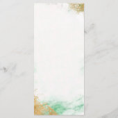 Menu de mariage en marbre Luxe Classique (Dos)