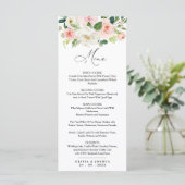 Menu de Mariage floral (Debout devant)