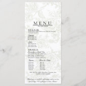Menu de mariage floral (Devant)