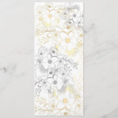 Menu de mariage floral à la lavande (Dos)