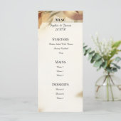 Menu de mariage floral automnal rustique (Debout devant)