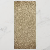 Menu de mariage floral avec confettis dorés de Bou (Dos)