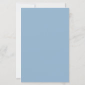 Menu de mariage floral bleu et jaune (Dos)