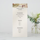 Menu de mariage floral botanique d'automne (Debout devant)