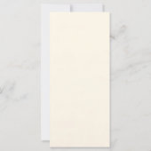 Menu de mariage formel à branche de feuille écrue (Dos)