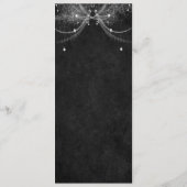 Menu de mariage gothique élégant (Dos)