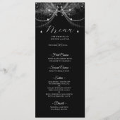 Menu de mariage gothique élégant (Devant)