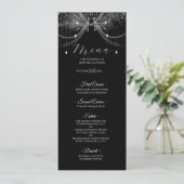 Menu de mariage gothique élégant (Debout devant)