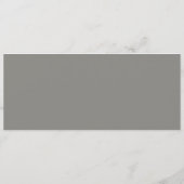 Menu de mariage - gris (Dos)