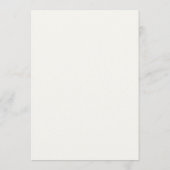 Menu de mariage illustré gris charbon (Dos)