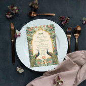 Menu de mariage indien Pichwai de luxe