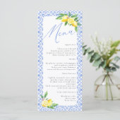 Menu de mariage italien au citron de Positano (Debout devant)