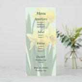 Menu de mariage Jonquilles Grands et Petits (Debout devant)