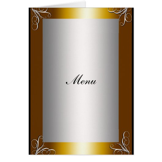Menu de mariage le plus populaire (Devant)