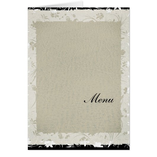 Menu de mariage le plus populaire Papier vieux (Devant)