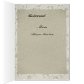 Menu de mariage le plus populaire Papier vieux (Intérieur (Droit))