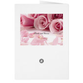 Menu de mariage le plus populaire Roses roses (Dos)
