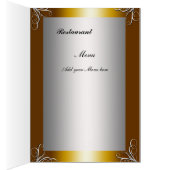 Menu de mariage le plus populaire Roses roses (Intérieur (Droit))