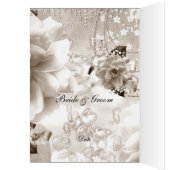 Menu de mariage le plus populaire Sépia (Intérieur (Gauche))